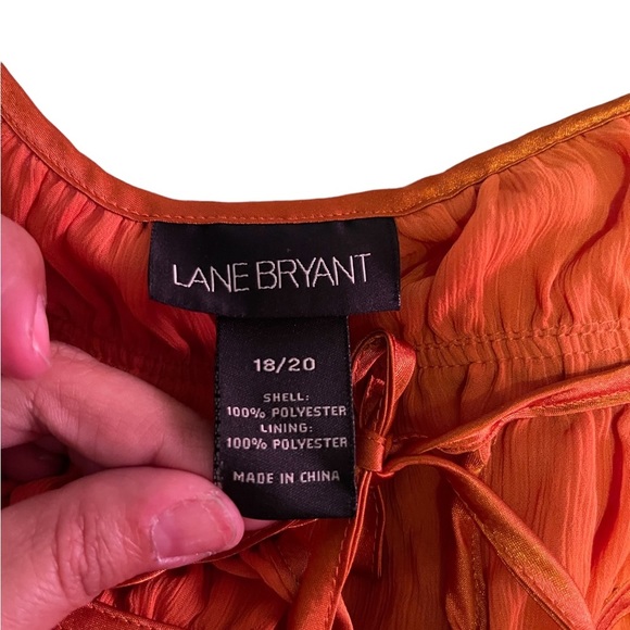 VTG! Y2K LANE Bryant orange peasant top - Picture 6 of 6